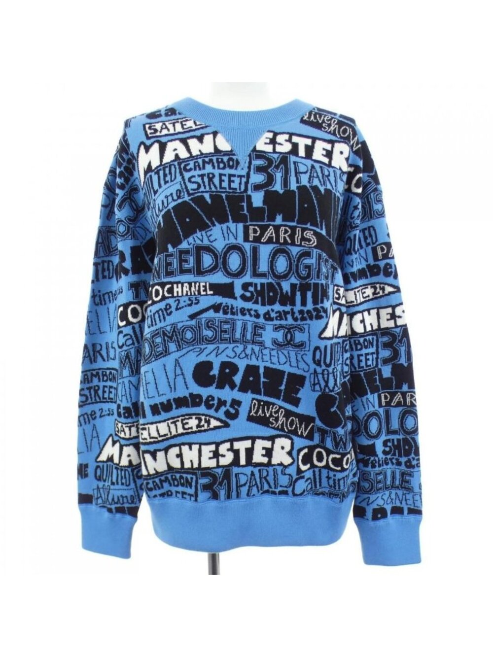 Chanel Knit Top Cashmere Blue